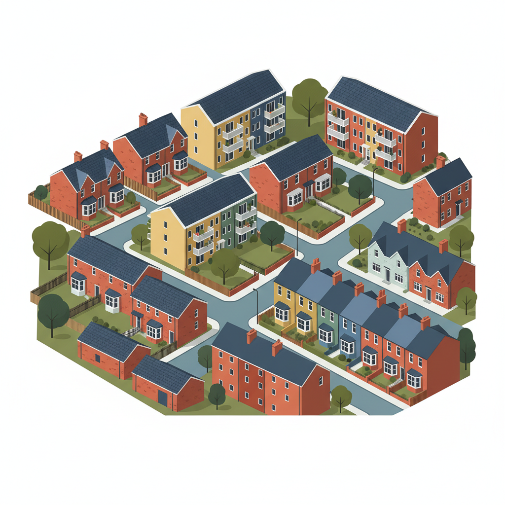 7-Year Growth by Property Type, Harrogate — June 2026